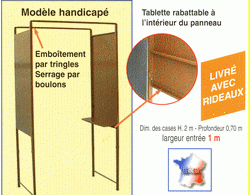 Isoloir de vote Modèle PMR